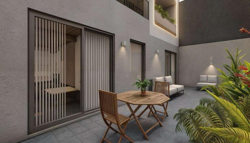Brand-new 4-room ground-floor apartment for sale in Monte Castro with patios