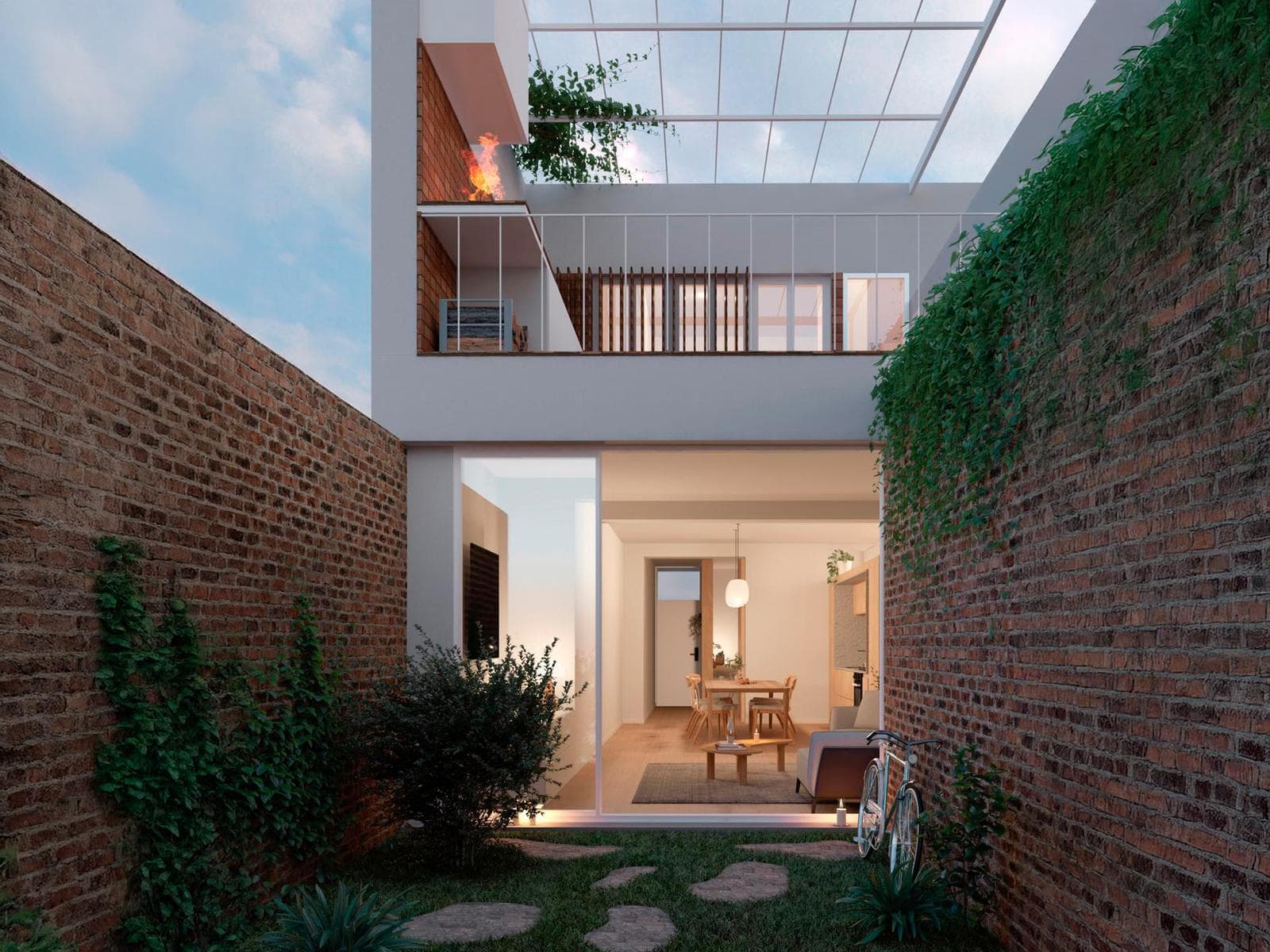 2-bedroom house with a hallway, a multipurpose room, a yard, and a terrace in Pichincha