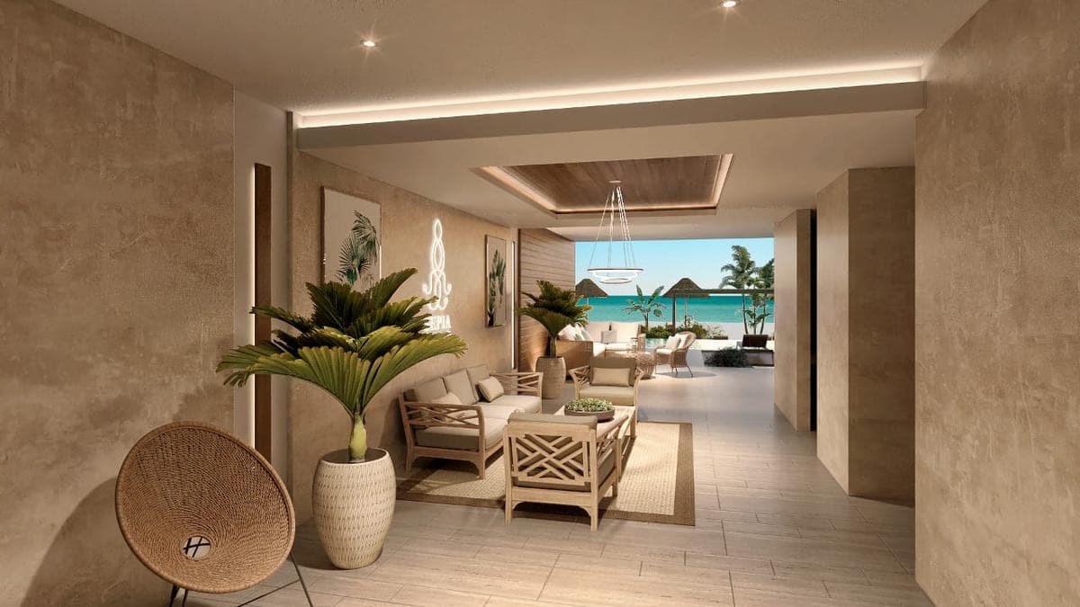 BEACHFRONT APARTMENT FOR SALE ON THE YUCATAN COAST