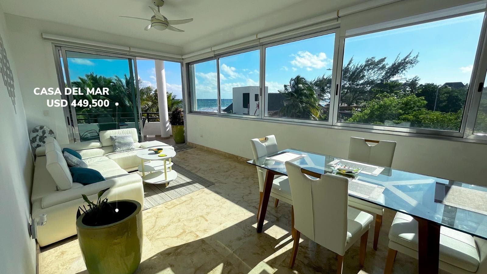 Casa del Mar—2-Bedroom Oceanfront Condo for Sale with a Pool and Views of the Caribbean