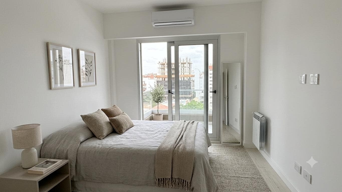Brand-new 2-room apartment with amenities and low maintenance fees in Nuñez. High-end building.