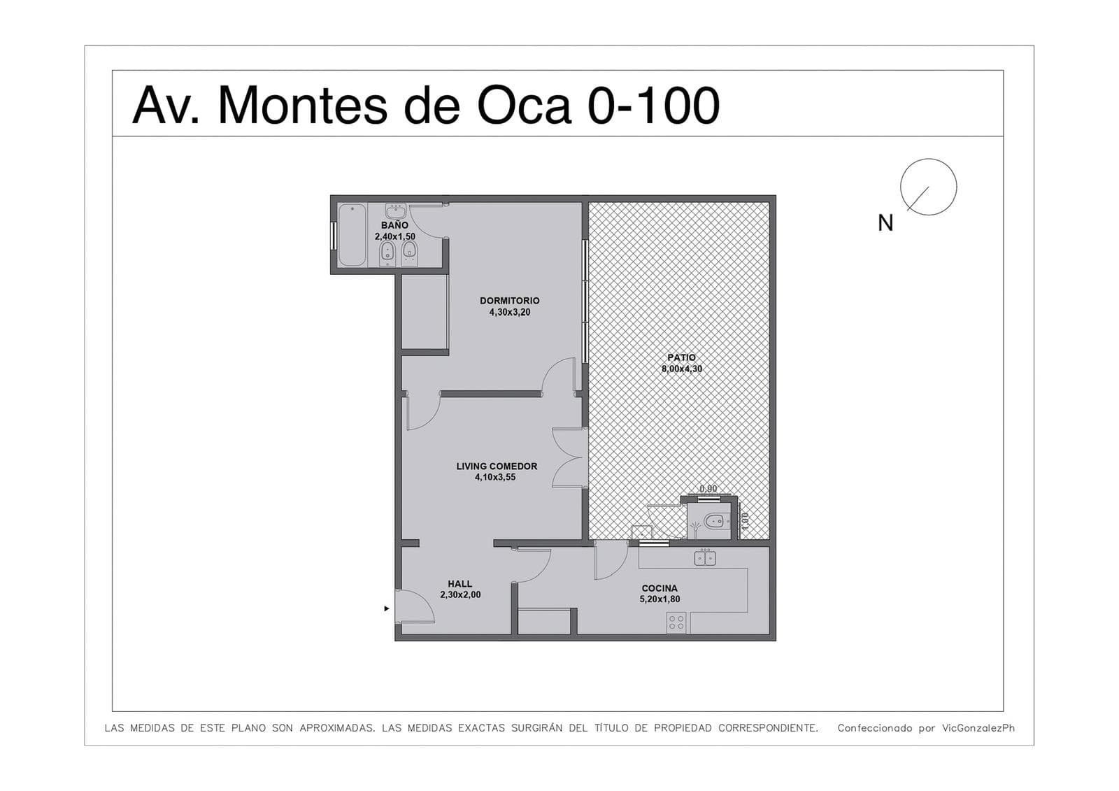 Barracas 2 with 85 m² apartment with patio, eligible for financing.