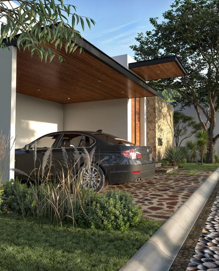 Casa en El Carmen Residencial con 3 amplias Recámaras, sala de Tv y Chimenea