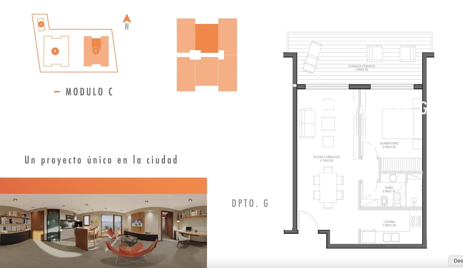 FOR SALE: 56-square-meter 1-bedroom apartment on the first floor in Domo II, Villa La Angostura