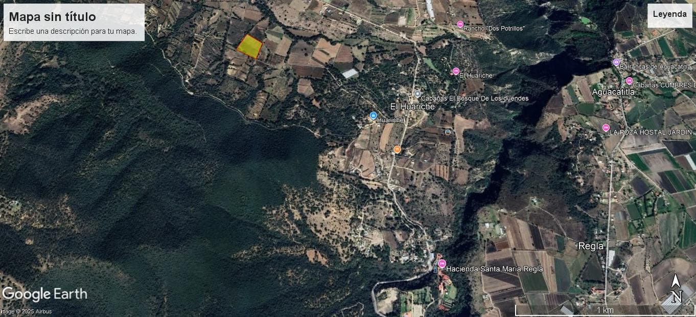 Terreno en Rancho o rancheria El Huariche