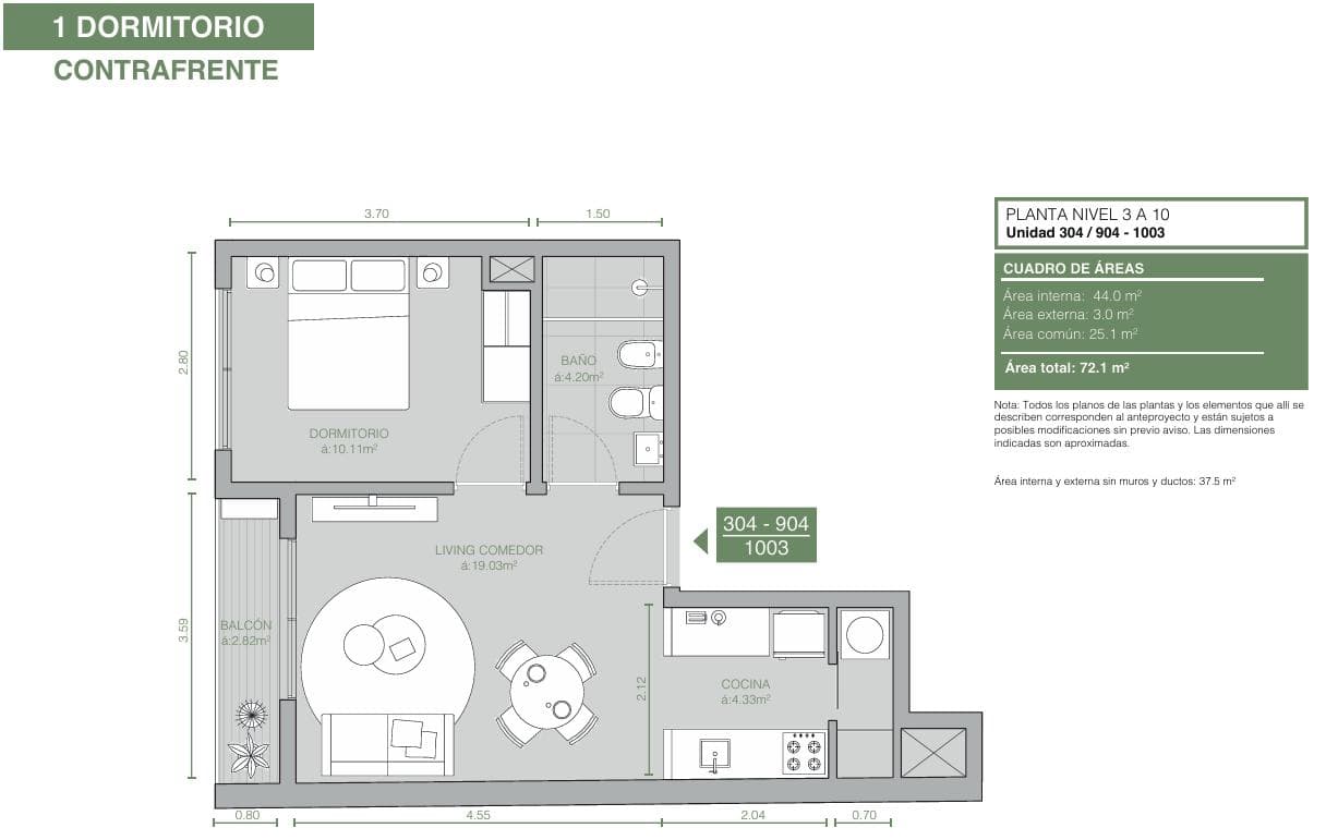 1-Bedroom Apartment for Sale in Tres Cruces
