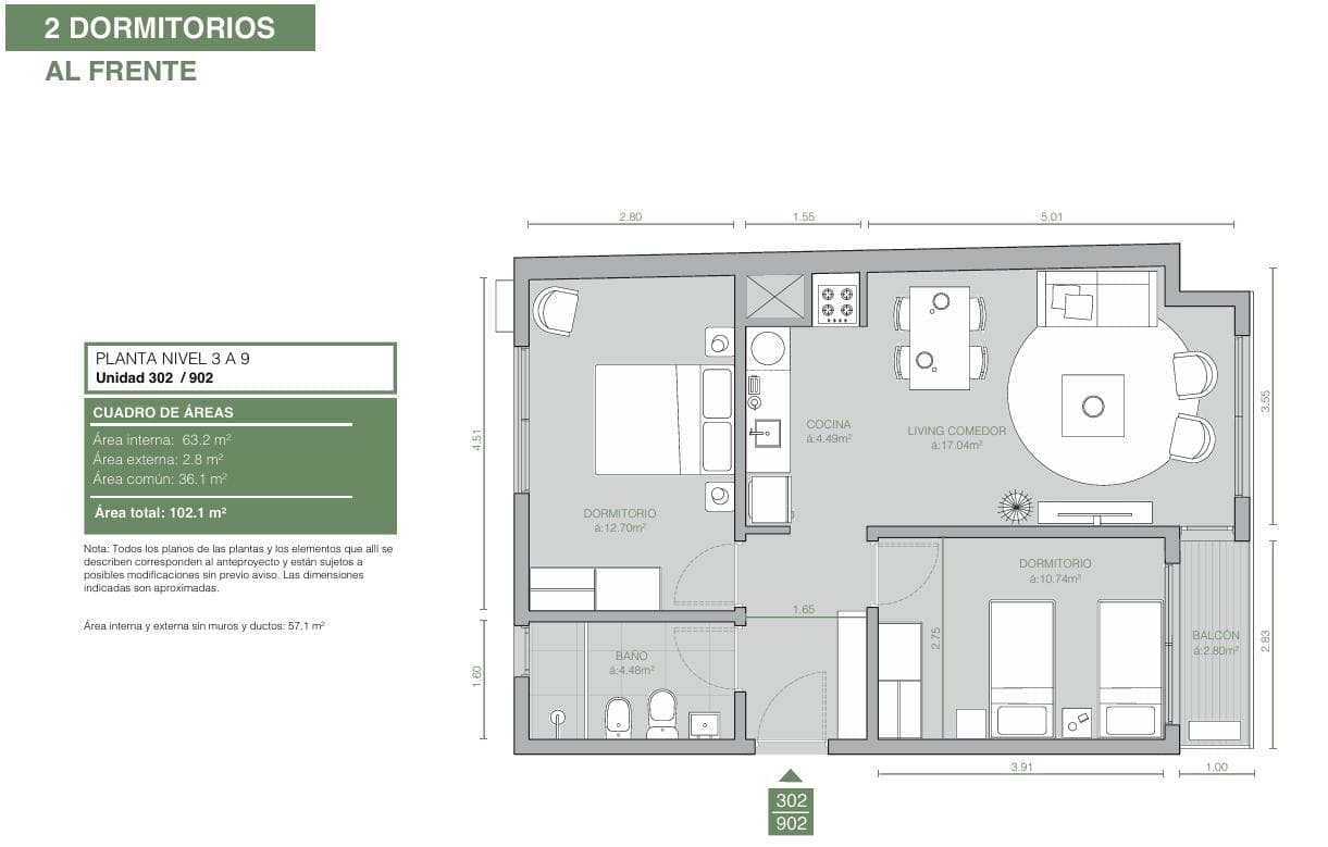 2-Bedroom Apartment for Sale in Tres Cruces