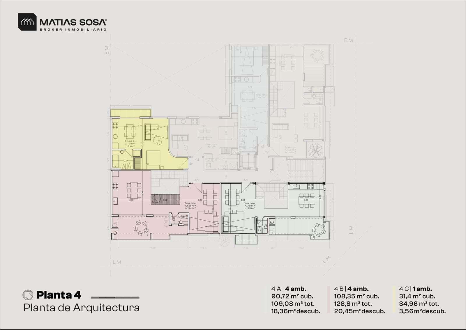 Venta - Duplex 4 ambientes - Vista lateral al mar - A estrenar - Zona Constitución