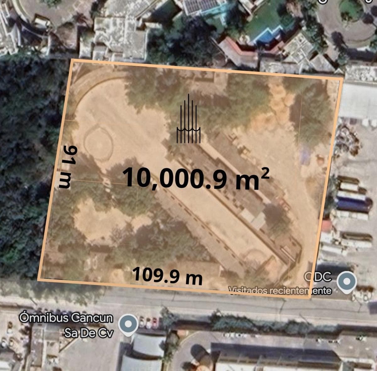 Land for Sale, 10,000 m2, Mixed-Use Neighborhood, Av. Nazareth, Olivos, Cancún.