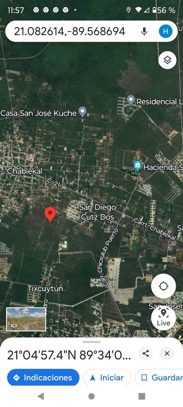 2,309-square-meter lot in Quintas Cholul