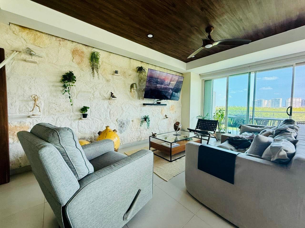 Apartment for Sale/Rent, 3 Bedrooms, FURNISHED, Av. Bonampak, Cancún Towers, Puerto Cancún.
