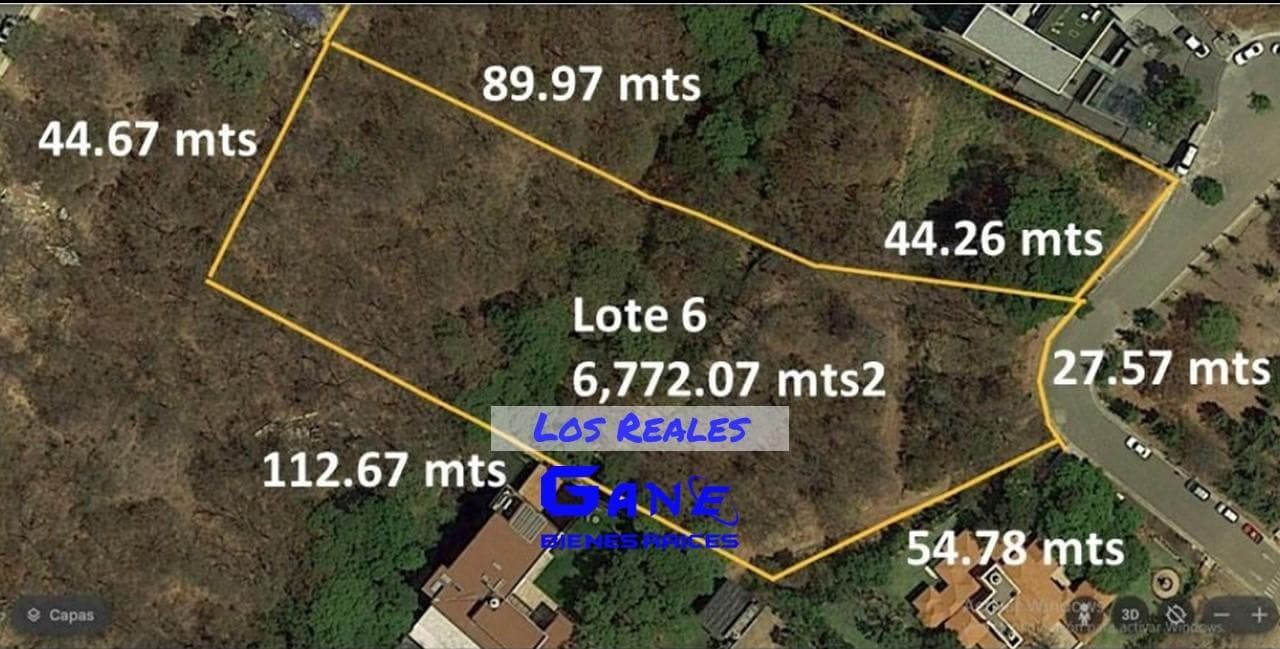 Land for Sale in Los Reales within the Hacienda de Valle Escondido, Atizapán, State of Mexico