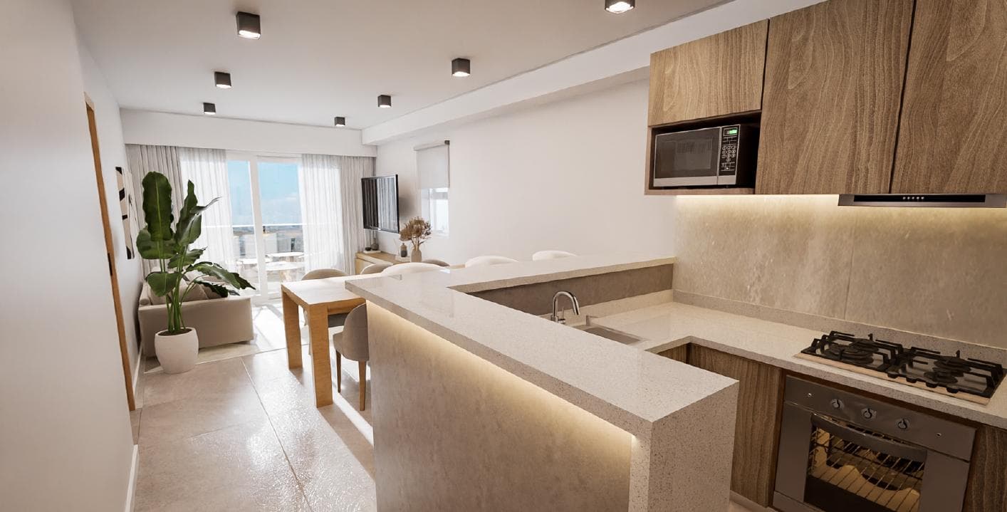 OFF-PLAN SALE: TWO-ROOM APARTMENT IN BERNAL CENTRO