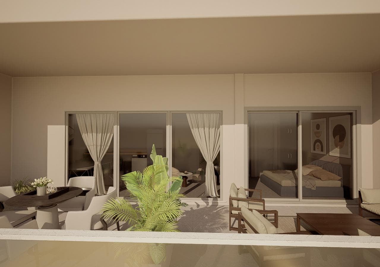 One-room apartment with a balcony in Almagro