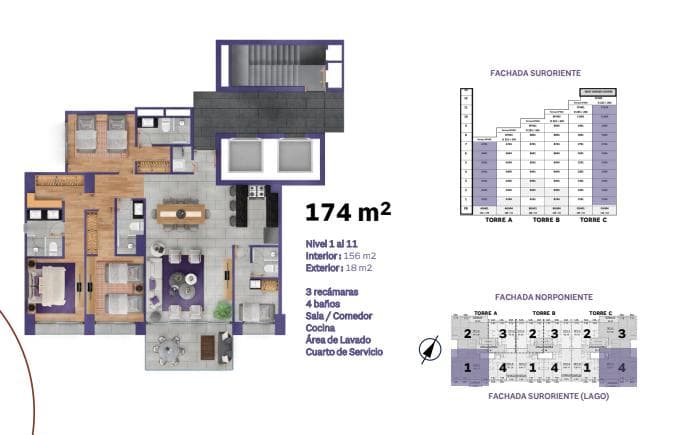 Apartment for Sale in Lago Esmeralda: Amenities and Security