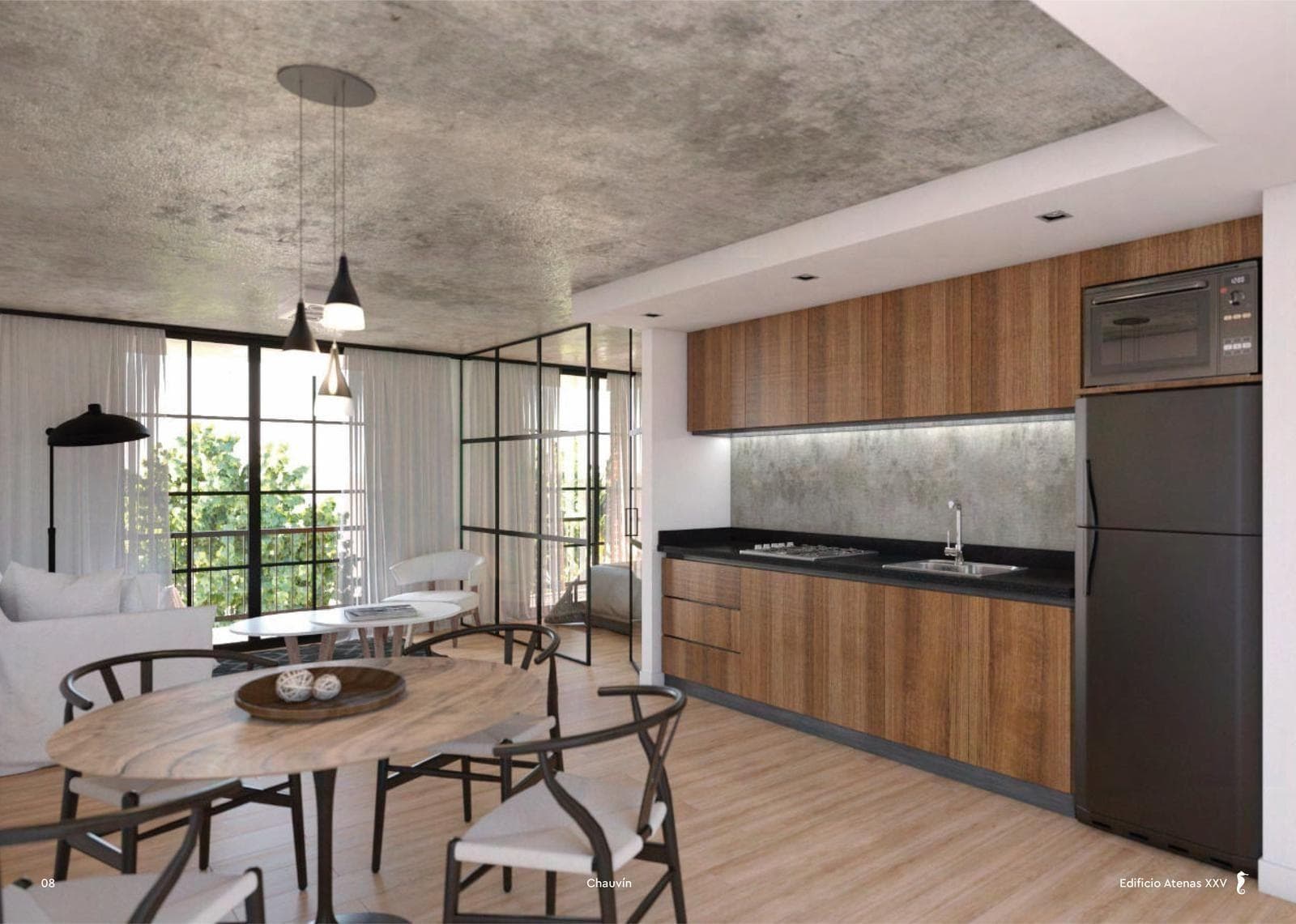 2-Room Apartment with Balcony, Garage, and Amenities at Chauvin—Brand New