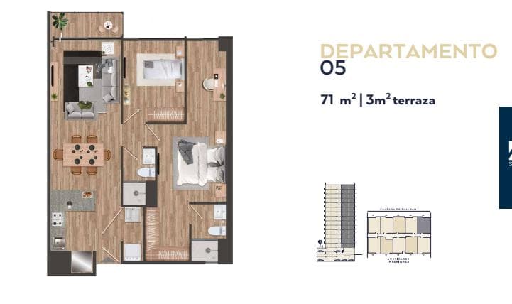 Departamento en venta en calzada de tlalpan, amenidades y seguridad