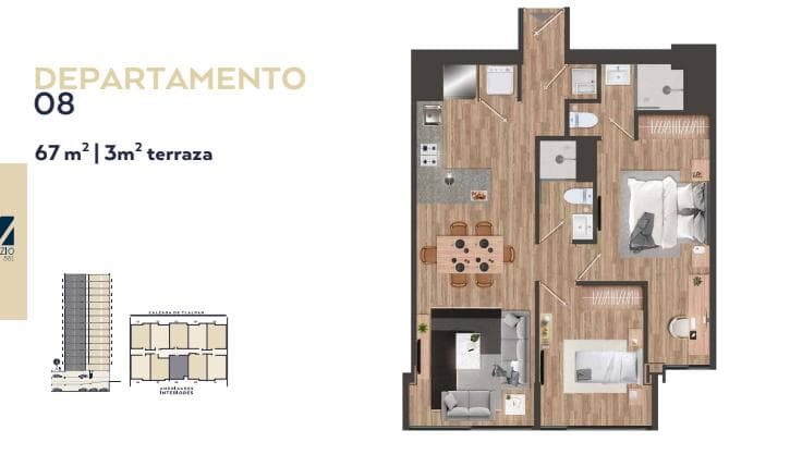 Departamento en venta en calzada de tlalpan, amenidades y seguridad
