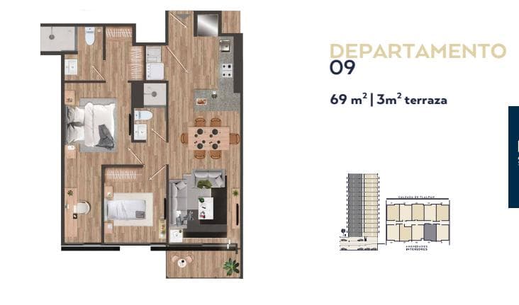 Departamento en venta en calzada de tlalpan, amenidades y seguridad