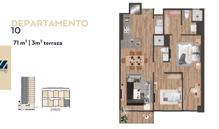 Departamento en venta en calzada de tlalpan, amenidades y seguridad
