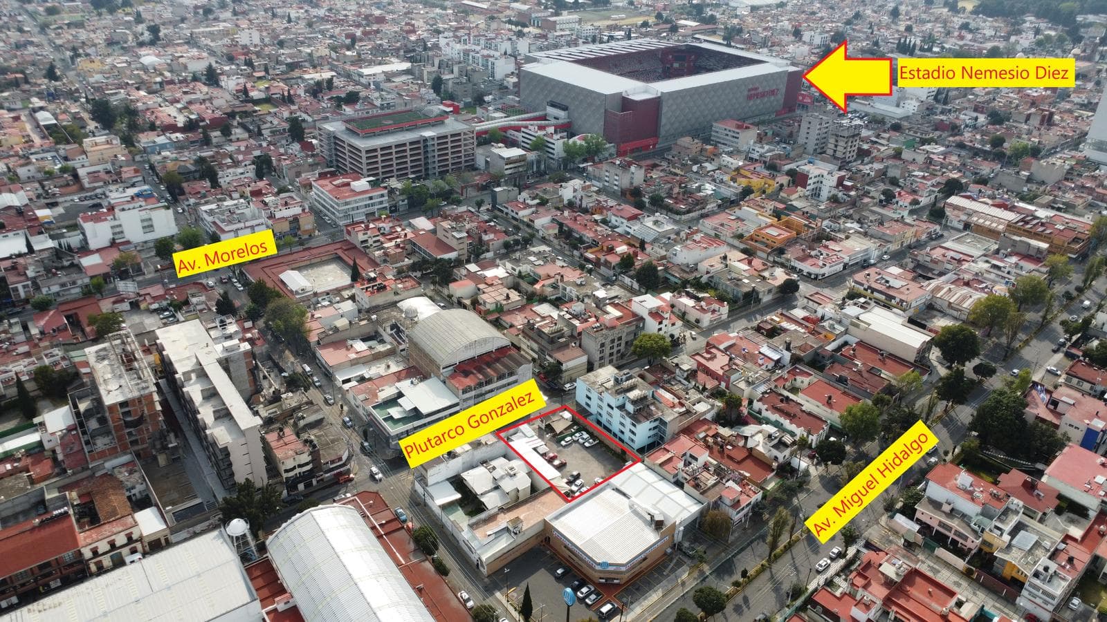 LAND FOR SALE IN DOWNTOWN TOLUCA, ONE STREET AWAY FROM THE ALAMEDA