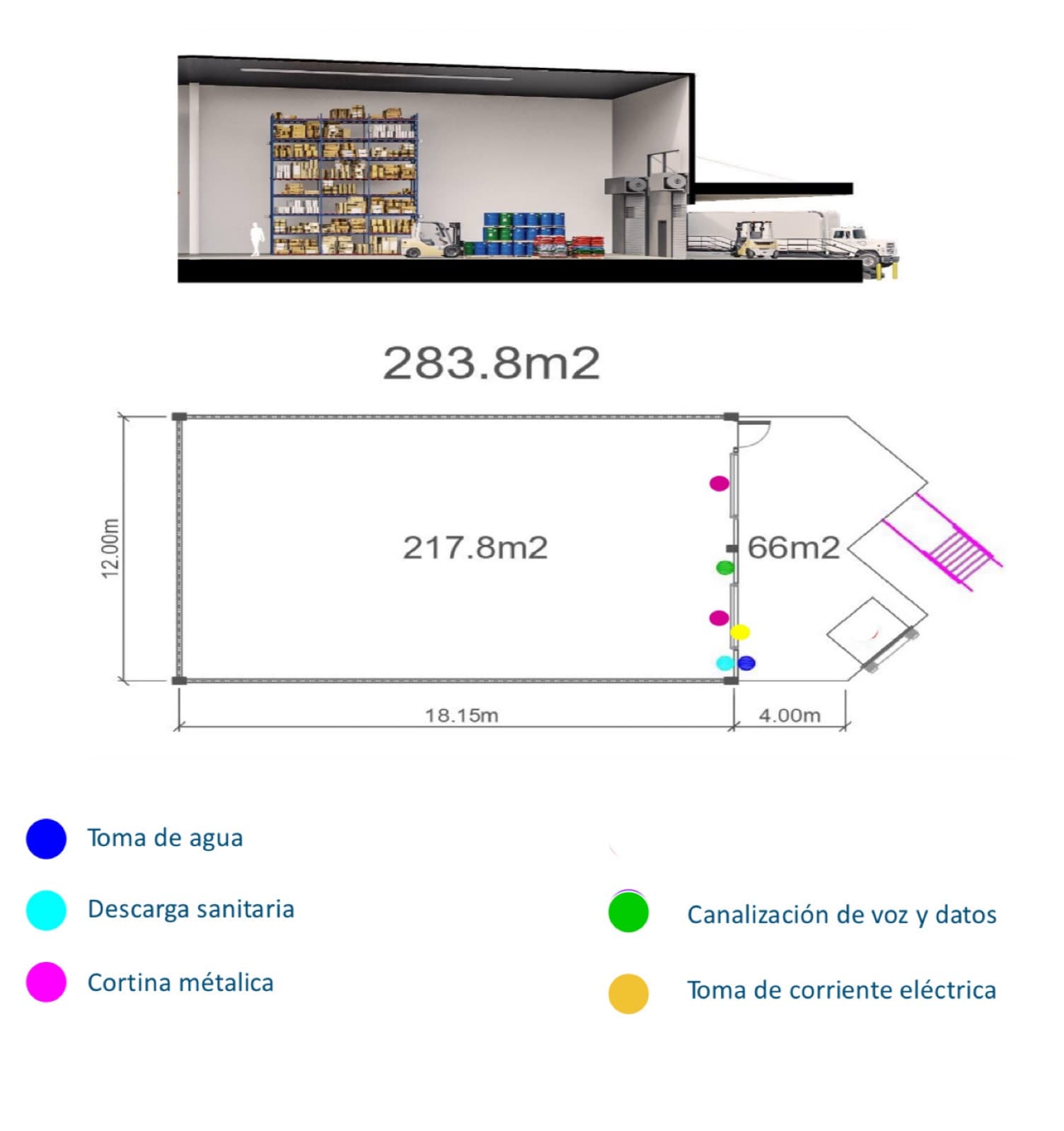WINE CELLAR FOR RENT INSIDE THE PLAYA DEL CARMEN WHOLESALE MARKET