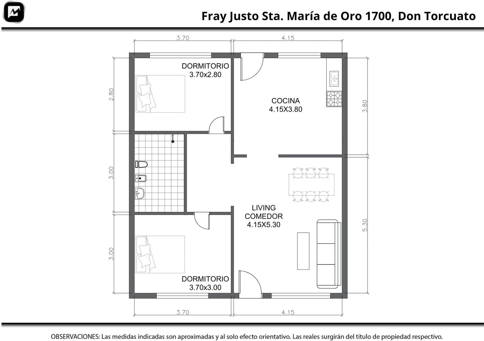House for Sale in Don Torcuato: 3 rooms, 459 m² lot, backyard and garden, excellent residential location