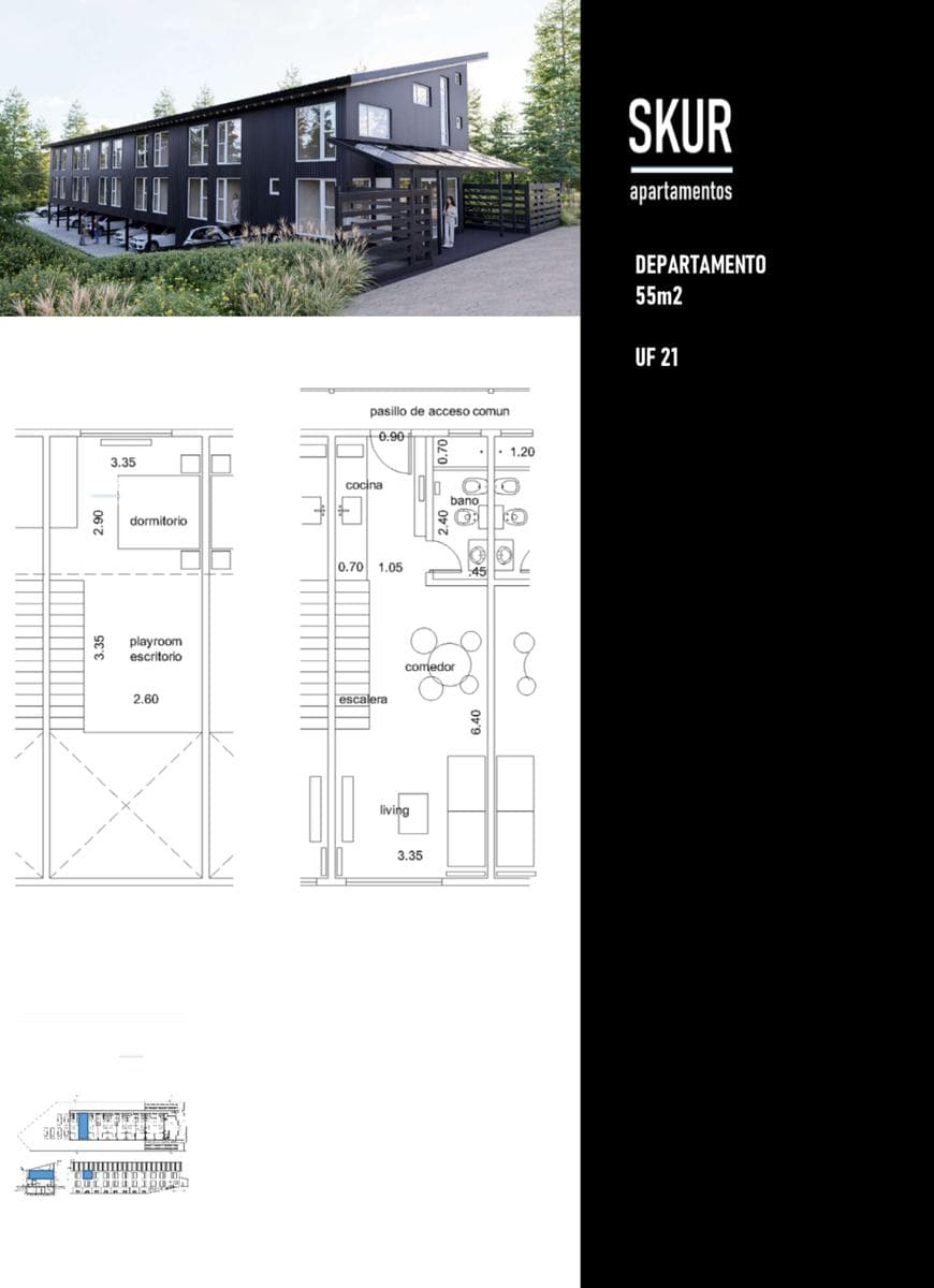 SKUR PROJECT. 2-ROOM APARTMENT FOR SALE IN POZO