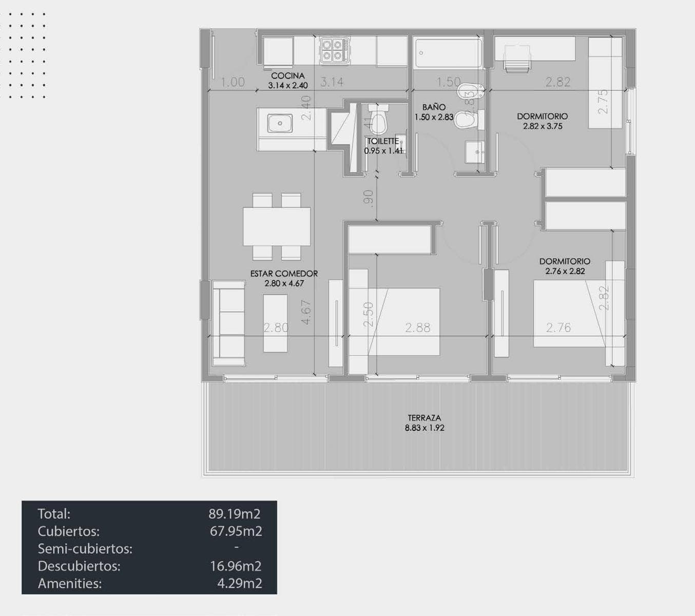 4-room apartment in Almagro