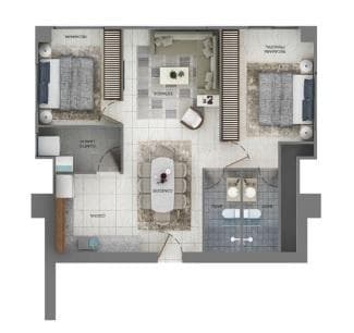 Apartment for Sale in Torres Bulevares, Tlalnepantla Industrial, Barrientos