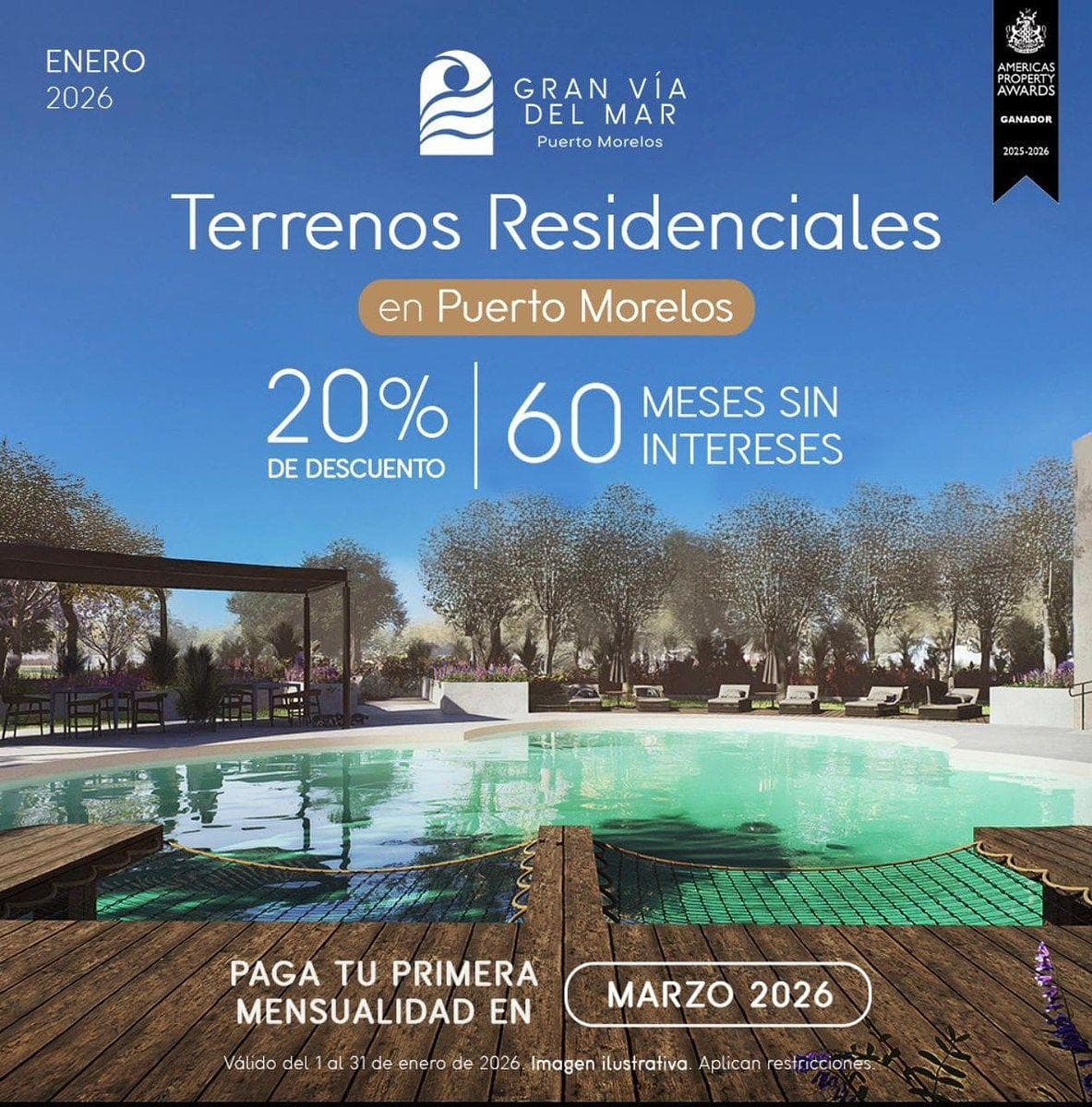 Single-Family Home Lot for Sale in Puerto Morelos, Quintana Roo