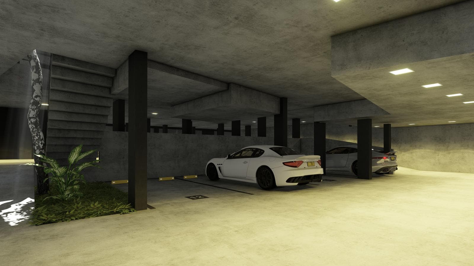 Project: Apto Blanqueo—Covered Parking Garages, Basement Construction. Pichincha, Rosario