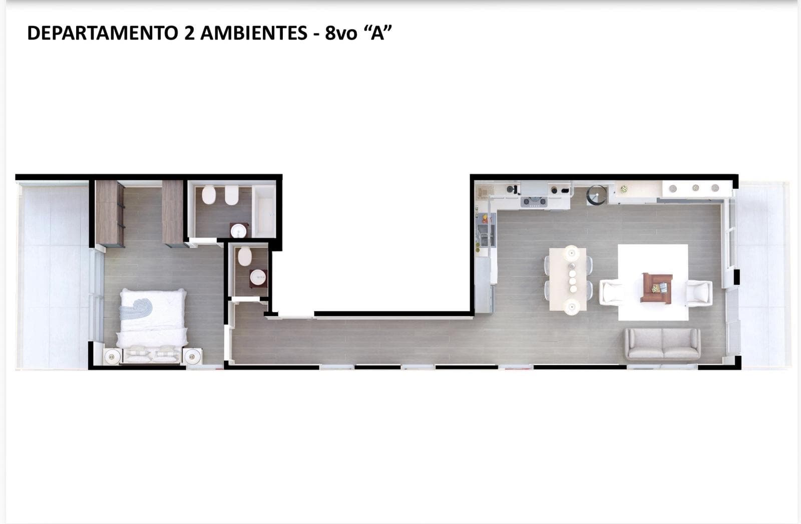 2-Room Apartment for Sale in Caballito