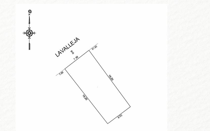For Sale: Lot measuring 7 x 19, with a saleable area of approximately 1,068 m². Villa Crespo