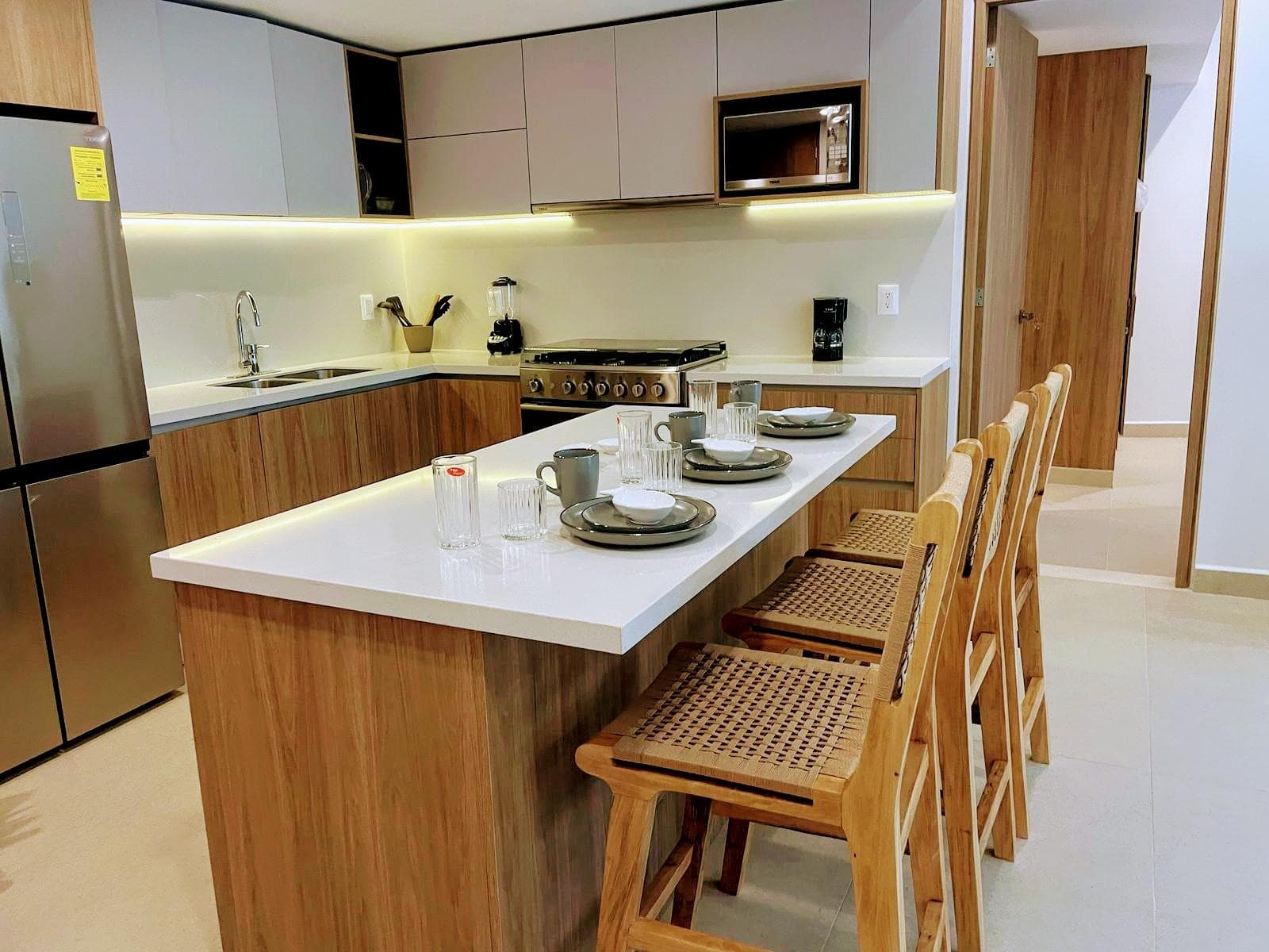 Apartment for Rent, 2 Bedrooms, FURNISHED/FULLY EQUIPPED, Country Club Tulum