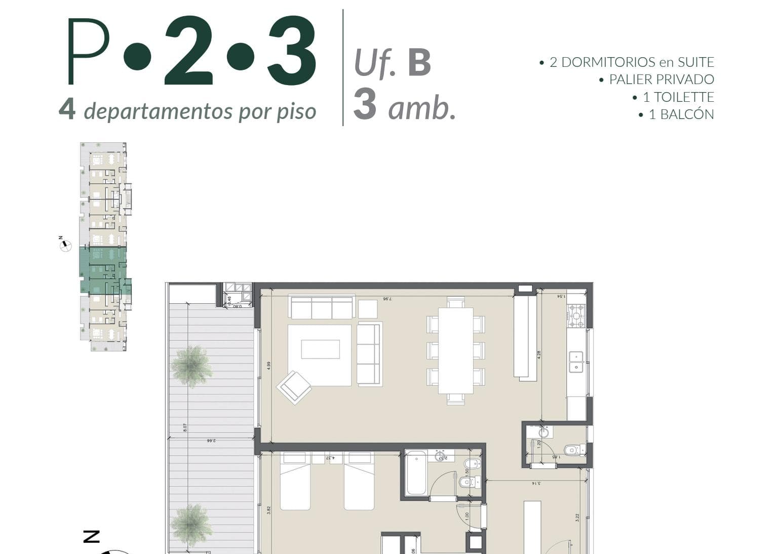 3-Bedroom Condo for Sale in the ESMERALDA Tower - Puerto Escondido, Nordelta