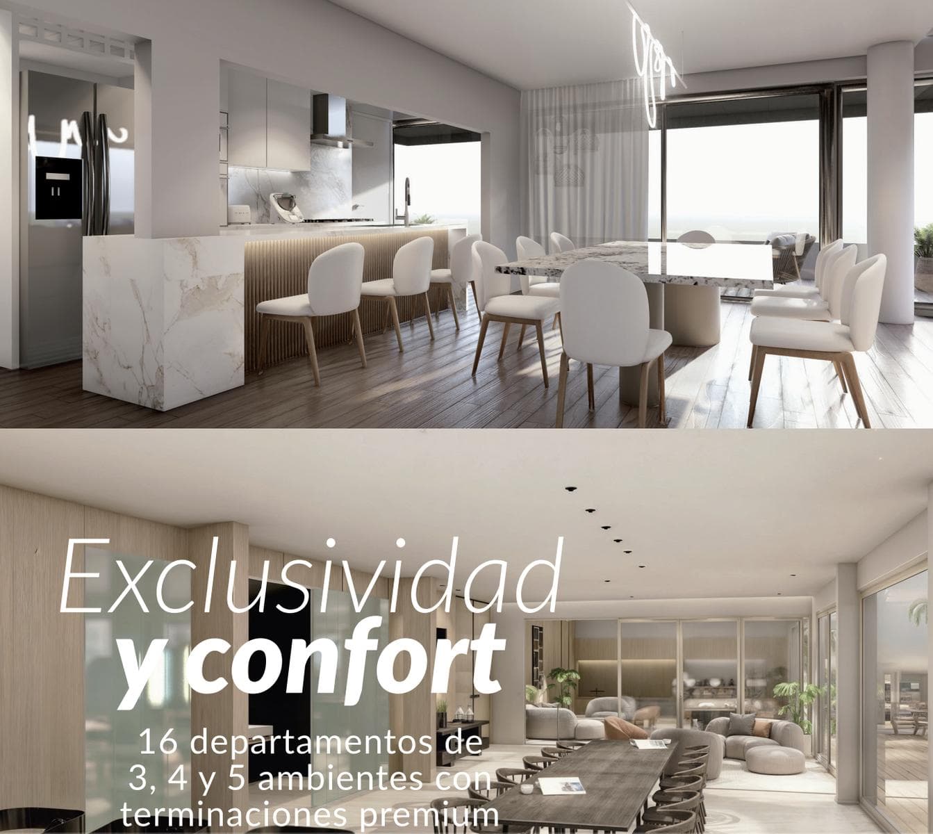 3-Bedroom Apartment for Sale with Water View 2 Balconies - ESMERALDA Tower - Puerto Escondido, Nordelta