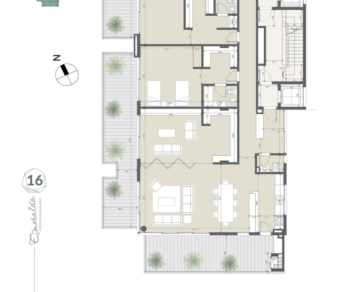FINANCED 4-Bedroom Apartment - ESMERALDA Tower - Puerto Escondido, NORDELTA