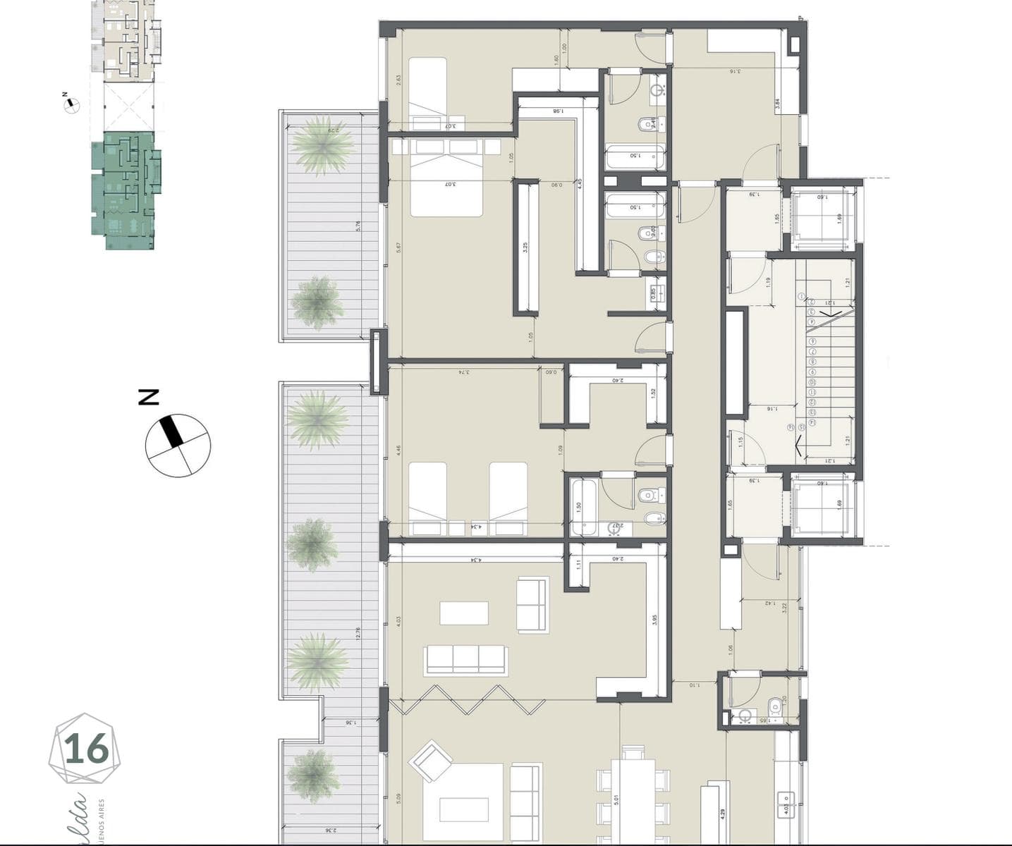 FINANCED 4-Bedroom Apartment - ESMERALDA Tower - Puerto Escondido, NORDELTA