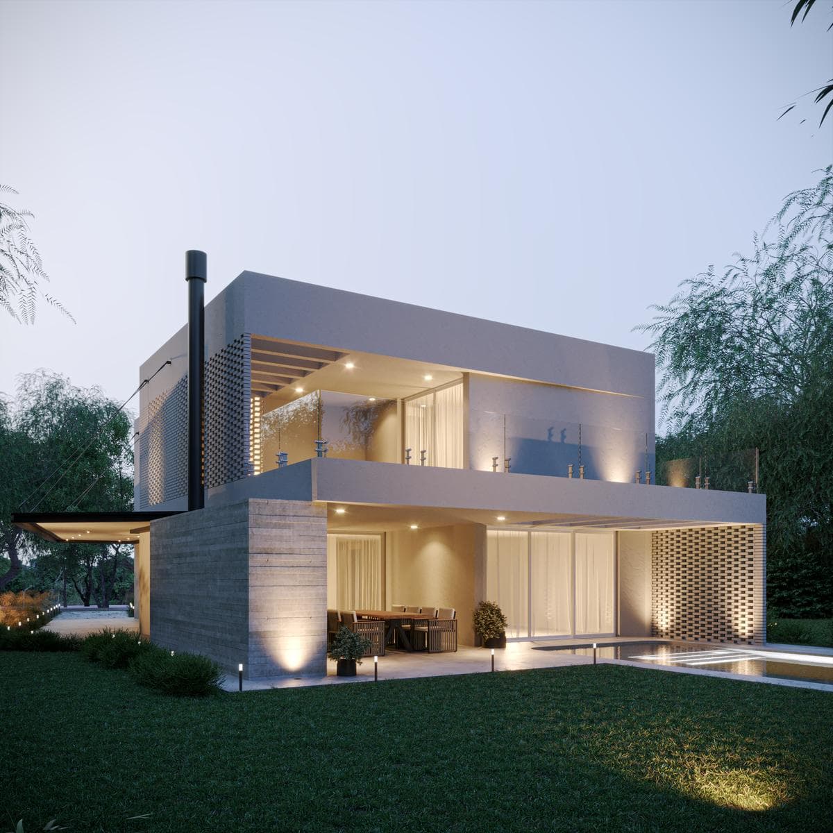 Contemporary-style house for sale in Puertos | 4 bedrooms (3 en suite), 4 full bathrooms, and 1 half-bath