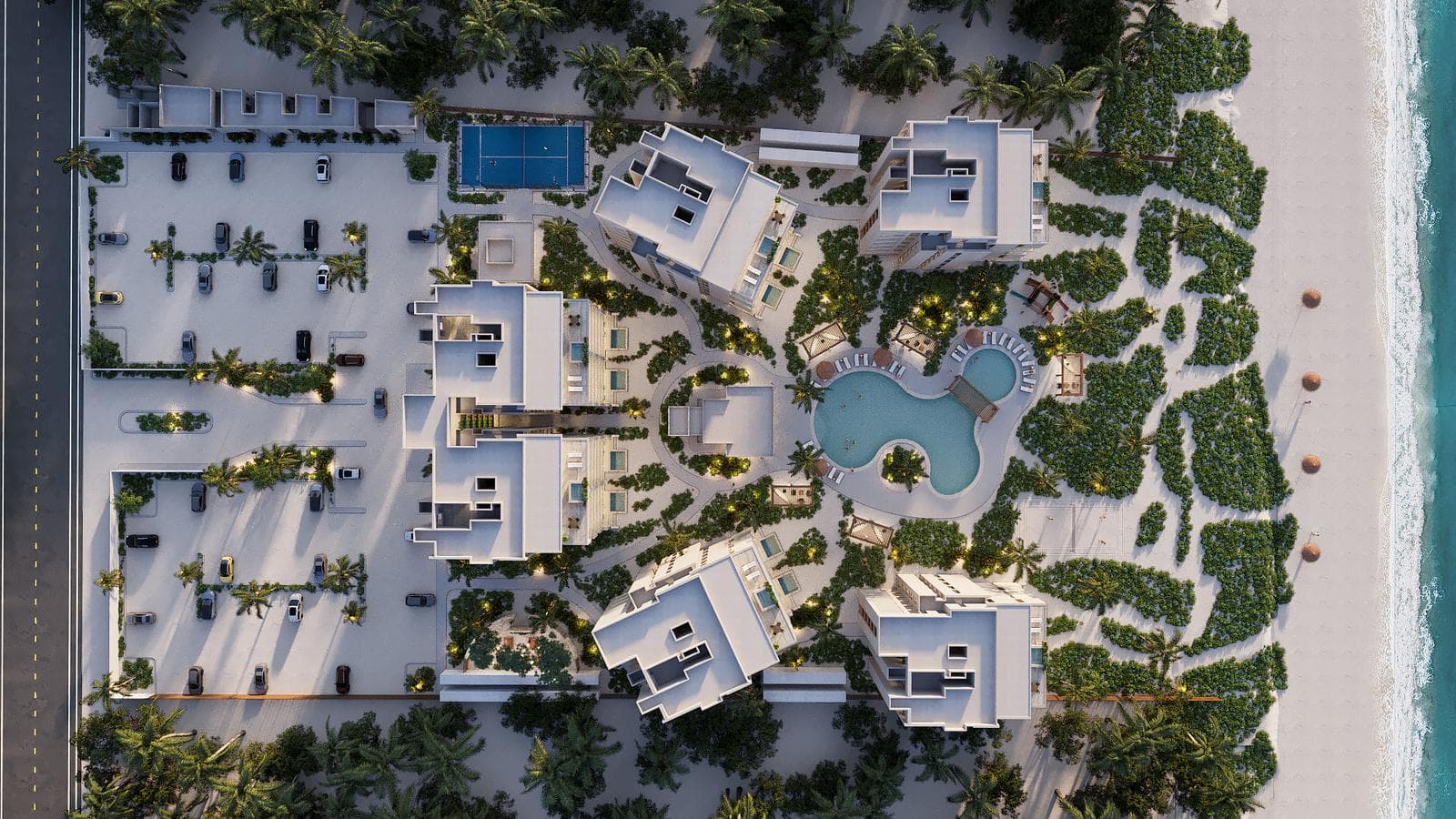 Two-bedroom apartment for sale on Chuburna Puerto Beach