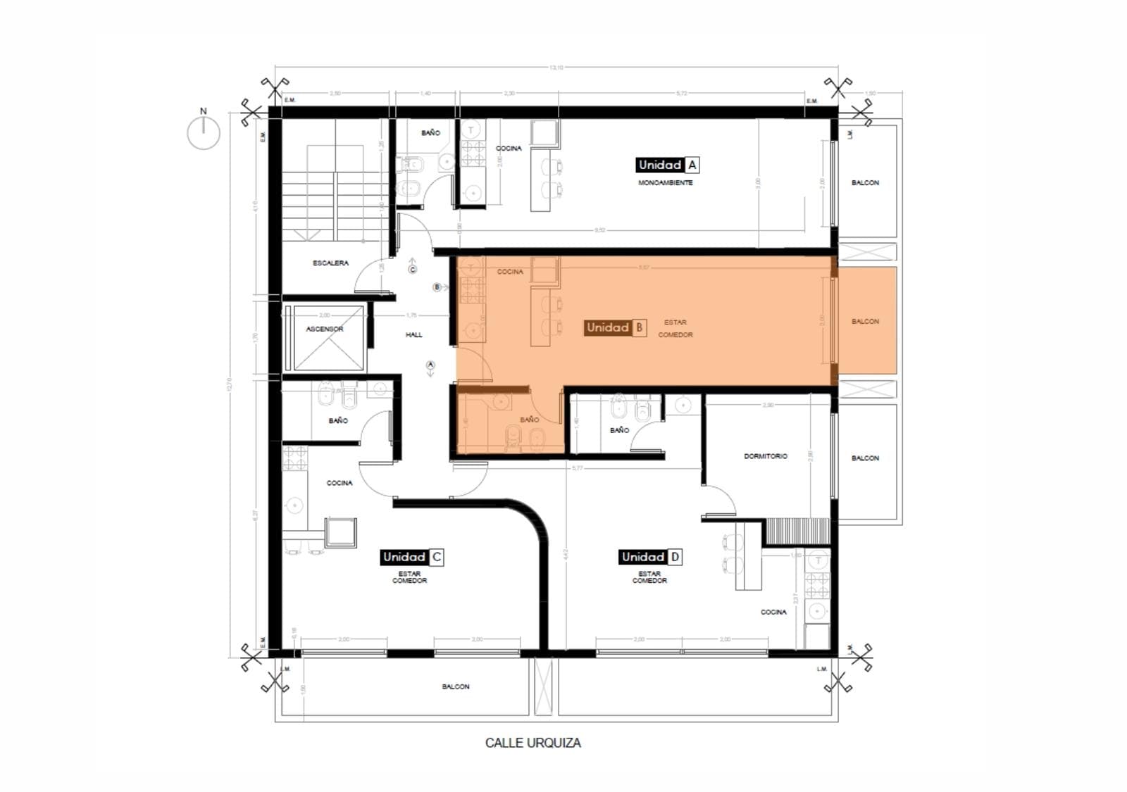 FOR SALE - Studio Apartment at Urquiza and Constitución - Luis Agote, Rosario.