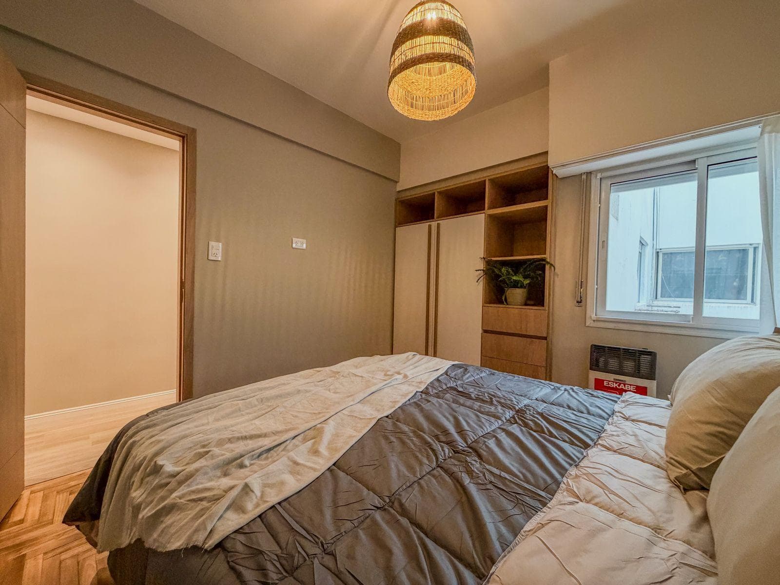 For Sale - 3 rooms - Renovated and furnished - Street-facing with a balcony