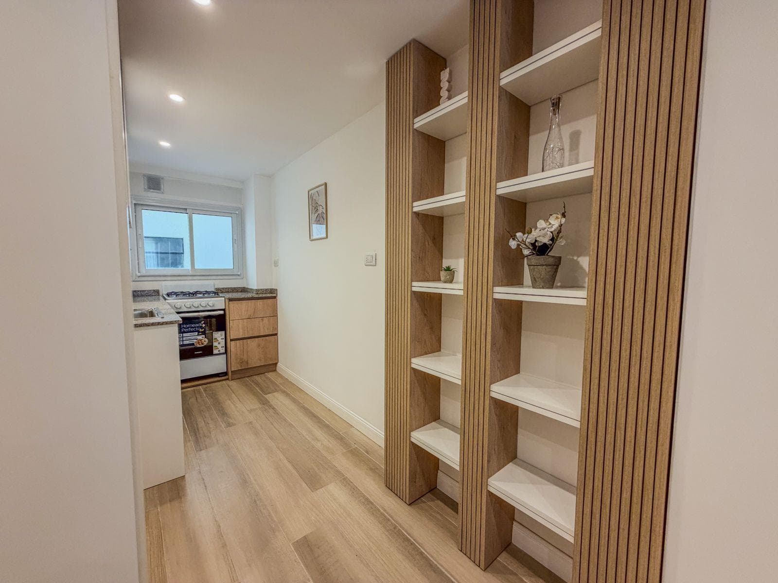 For Sale - 3 rooms - Renovated and furnished - Street-facing with a balcony
