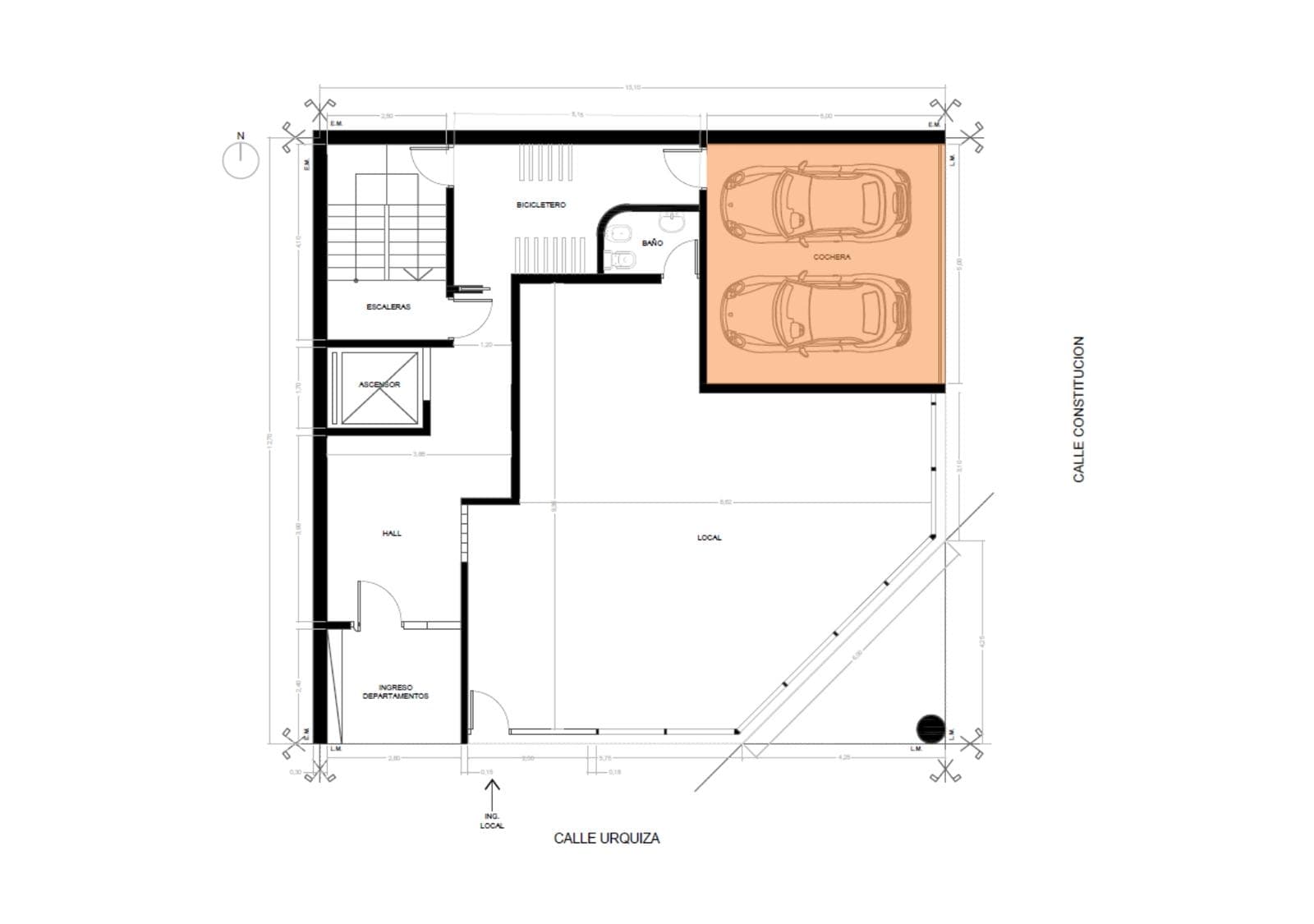 FOR SALE - Garage at Urquiza and Constitución - Luis Agote, Rosario.