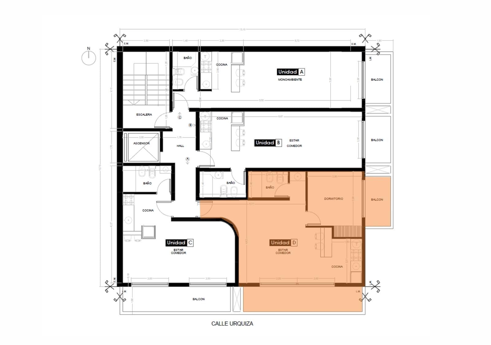 FOR SALE - 1-Bedroom Apartment at Urquiza and Constitución - Luis Agote, Rosario.