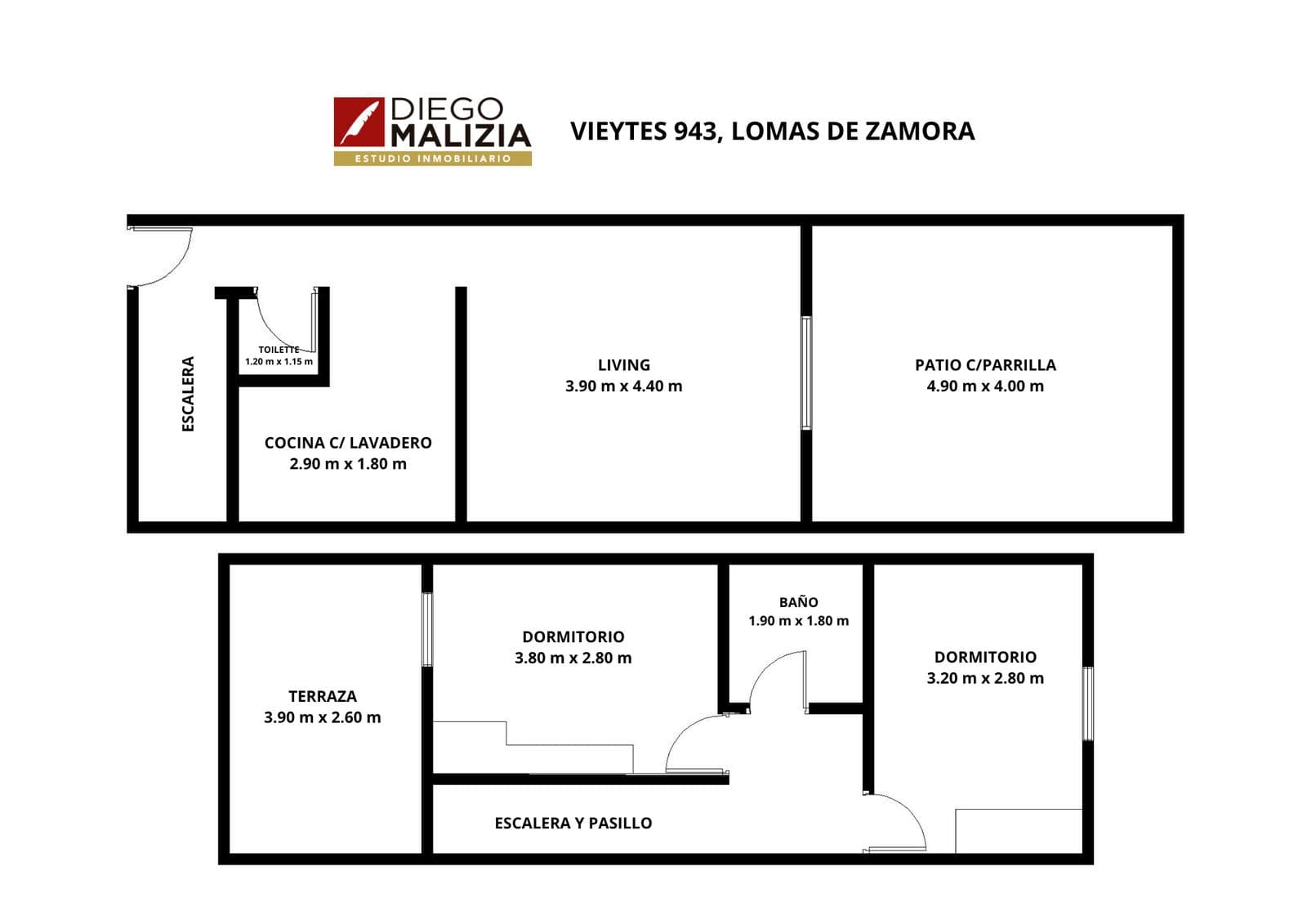 3-room apartment with garage, patio, and barbecue for sale in Banfield Oeste