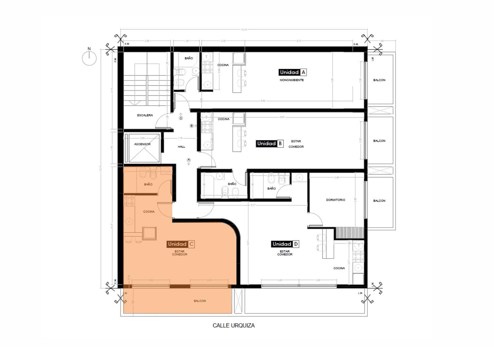 FOR SALE - Studio apartment at Urquiza and Constitución - Luis Agote neighborhood, Rosario.