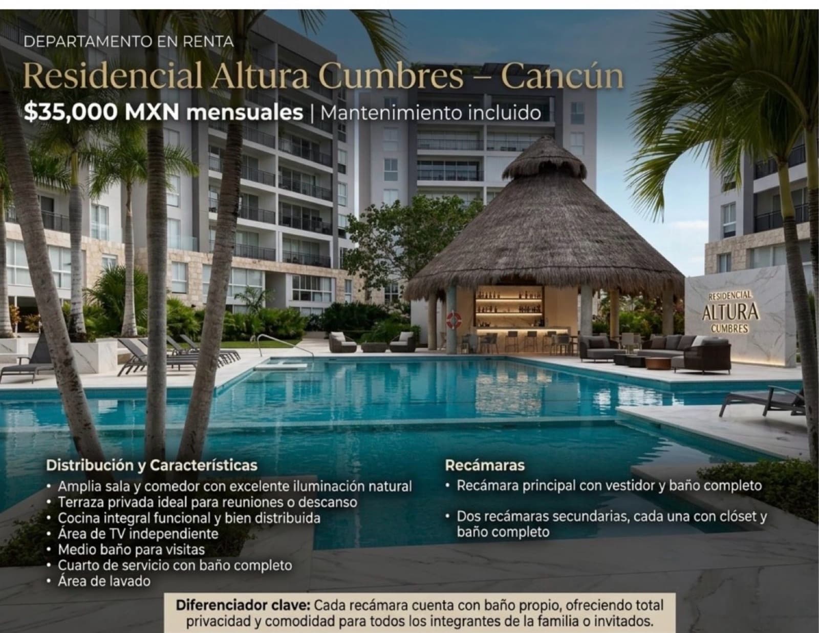 Apartment - Cumbres Residential Complex