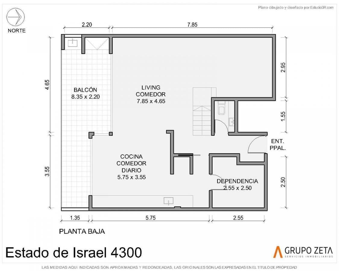 4-Room Duplex Apartment in Almagro with Balcony, Terrace, Grill, and Pool